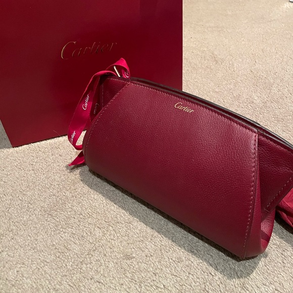 Cartier red leather clutch - Picture 6 of 6